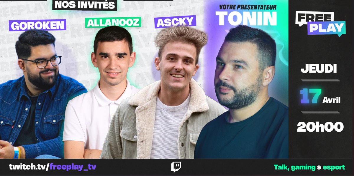 L'émission d'hier avec <a href="/Tonin93_RL/">Tonin</a>, <a href="/AsckyTV/">AsckyTV🎙</a>, <a href="/allan00z_/">Allan00z_</a> et <a href="/Goroken1/">Goroken 🐝</a> vous a plu ?  

Vous l'avez peut-être raté ?

La rediffusion intégrale est désormais disponible sur Youtube ! 💻

➡️ youtu.be/T4I4n4HsP94?si…