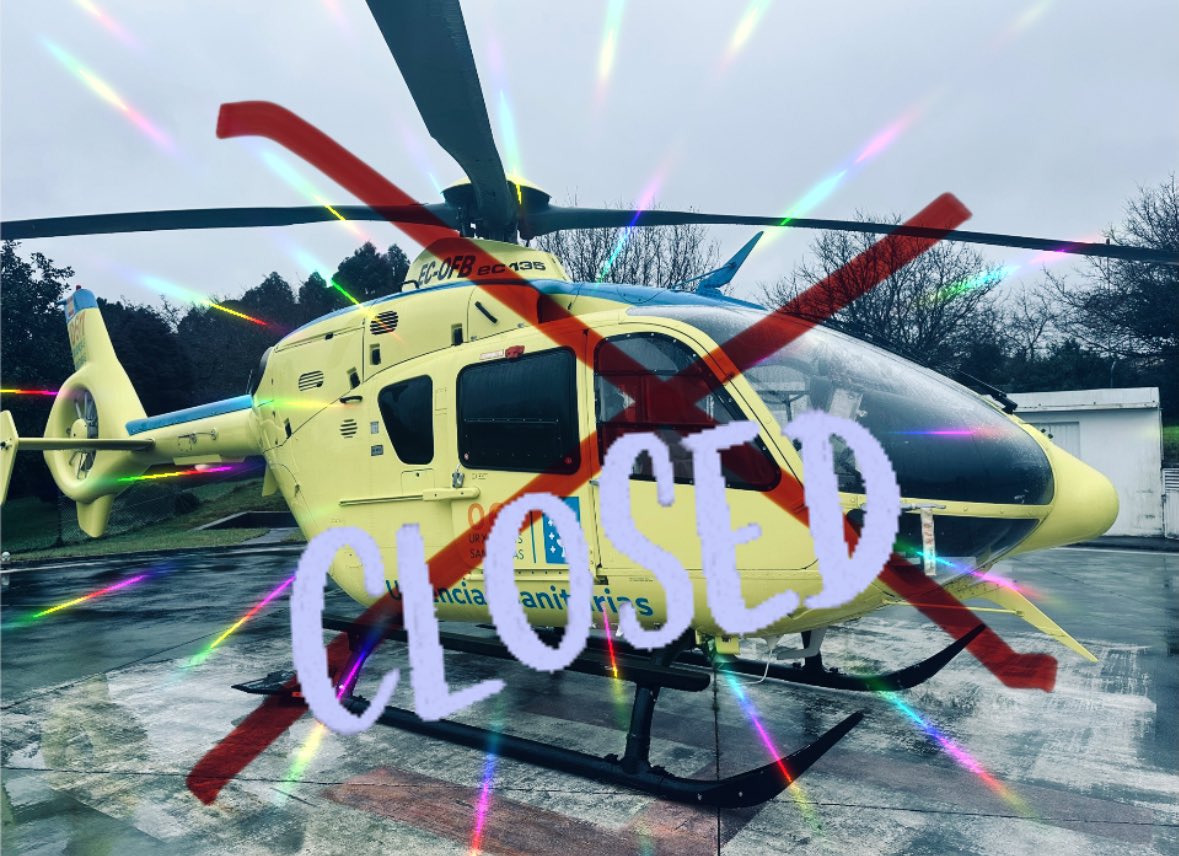 HelicoSantiago's tweet image. Hoy hace 21 dias(3 semanas) que la Capital de Galicia está sin helicóptero sanitario y sin visos de retorno, nunca en los casi 35 años de historia del servicio ha pasado algo parecido @Xunta @vozdesantiago @elcorreogallego @EPGalicia 
Abro hilo👇🏻