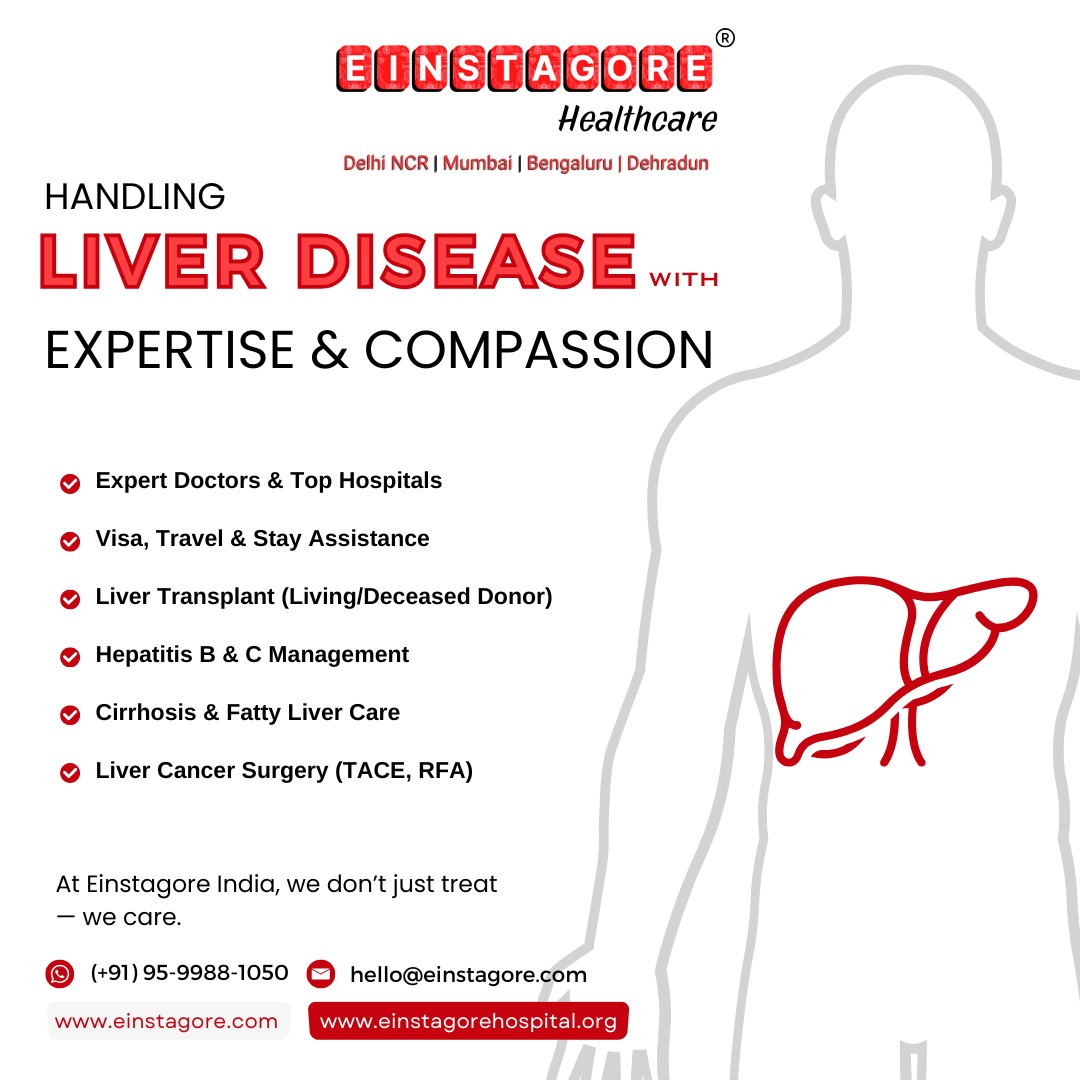 We’re not just treating livers—we’re transforming lives.

📢 If you or someone you know is facing liver-related issues, don’t wait. Early action can make all the difference.

Contact Einstagore India
📞 WhatsApp: +91 95 9988 1050
📧 Email: hello@einstagore.com

#LiverDisease