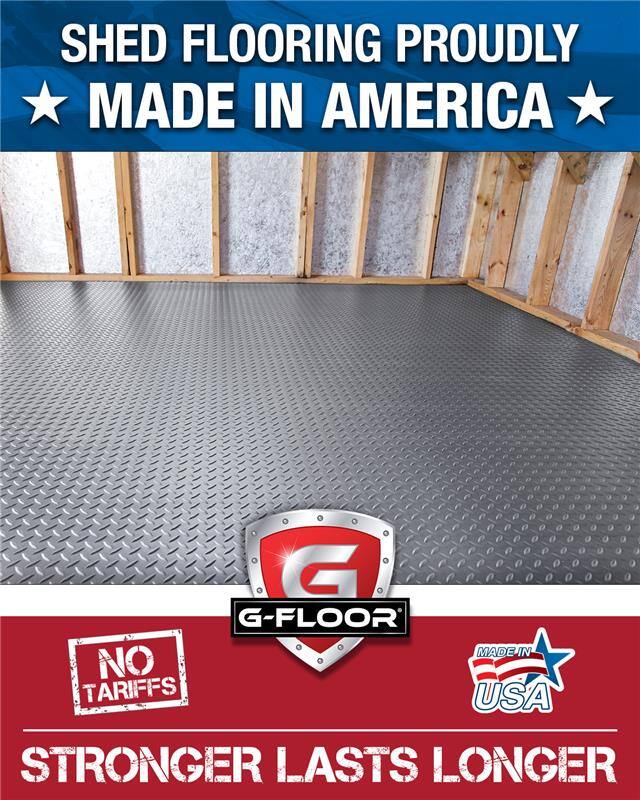 BLTechLLC's tweet image. G-Floor® Shed Flooring is engineered for durability.
✔️ 100% polyvinyl - no fillers
✔️ Resists battery acid, oil, &amp;amp; water
✔️ Adheres tight with felt backing - easy to install &amp;amp; clean
✔️ Made in the USA 🇺🇸 - Zero Tariffs
Explore more → bit.ly/43SYkjv
#GFloor #MadeInUSA