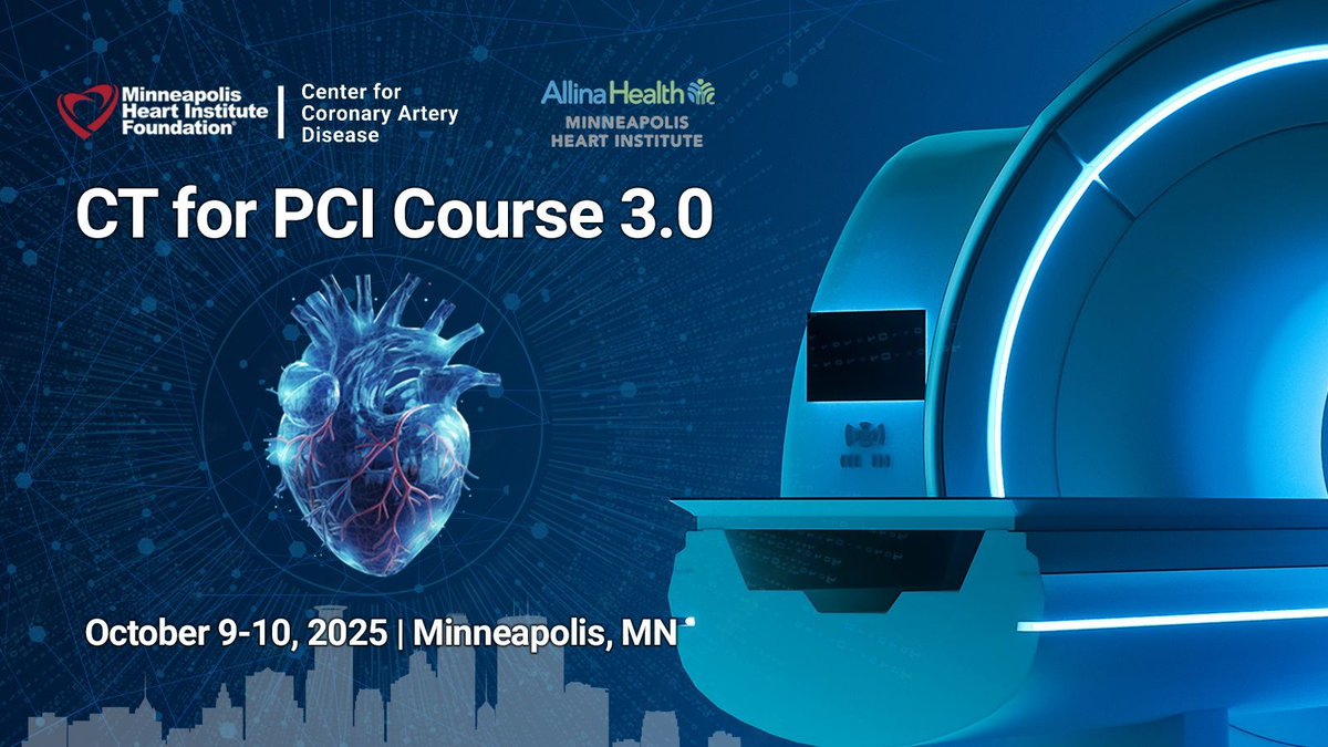 📢 Registration is open for CT for PCI Course 3.0! 📢 Join us to learn about the latest in coronary CT-guided PCI through:

🗣️ Expert-led presentations
✋ Practical hands-on sessions
💬 Interactive live cases &amp; more!

Register: buff.ly/qj0k29B
