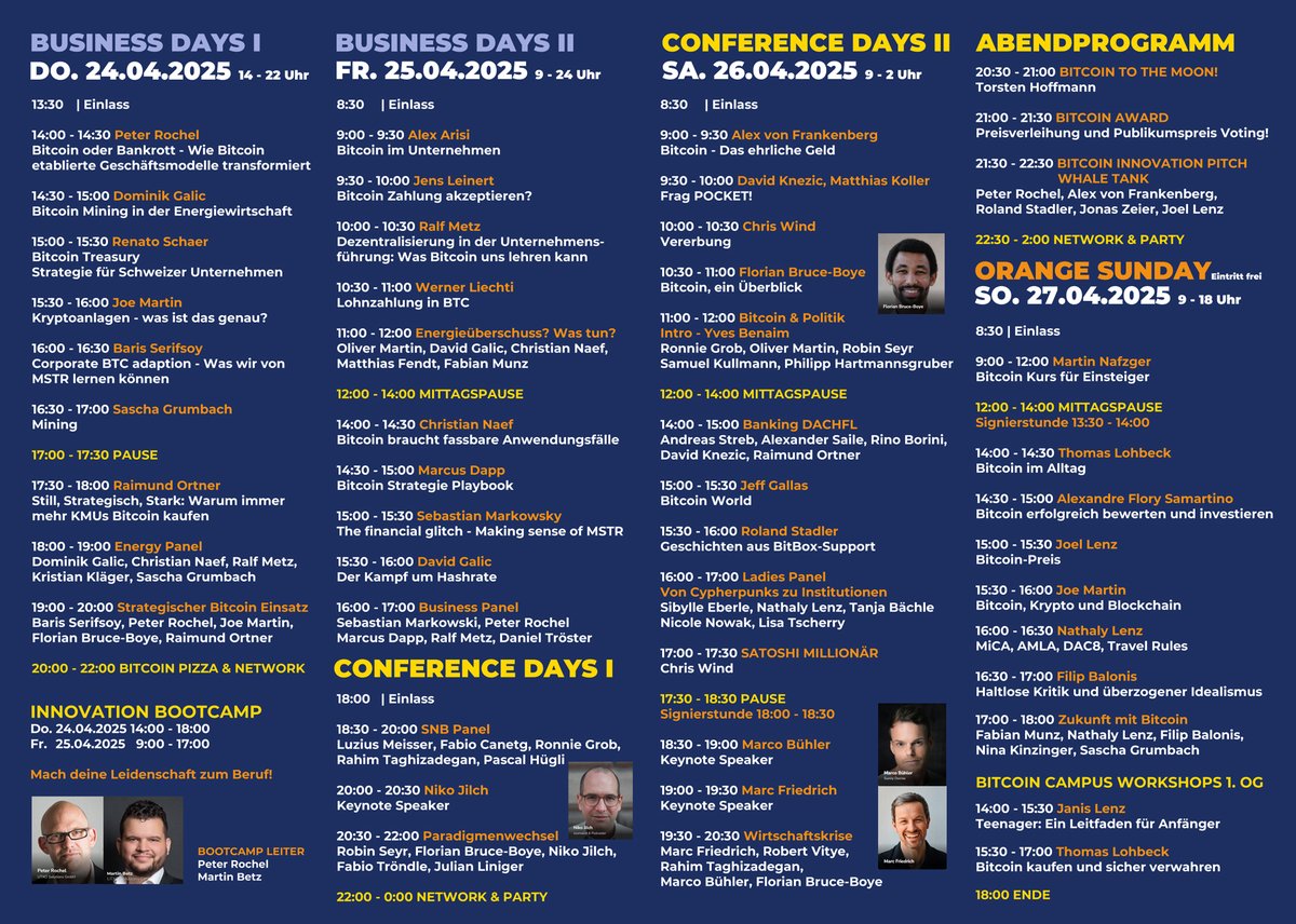21lectures's tweet image. 🎁 🐇 bis zu 15% Rabatt auf die Swiss Bitcoin Conference vom kommenden Wochenende mit dem Code 21Lectures.
5% Rabatt mit dem Code und nochmals 10% Rabatt wenn mit Bitcoin bezahlt wird!
Wir sehen uns dort 🚀
#bitcoin #bitcoinconference #sbc #swissbitcoinconfernece
