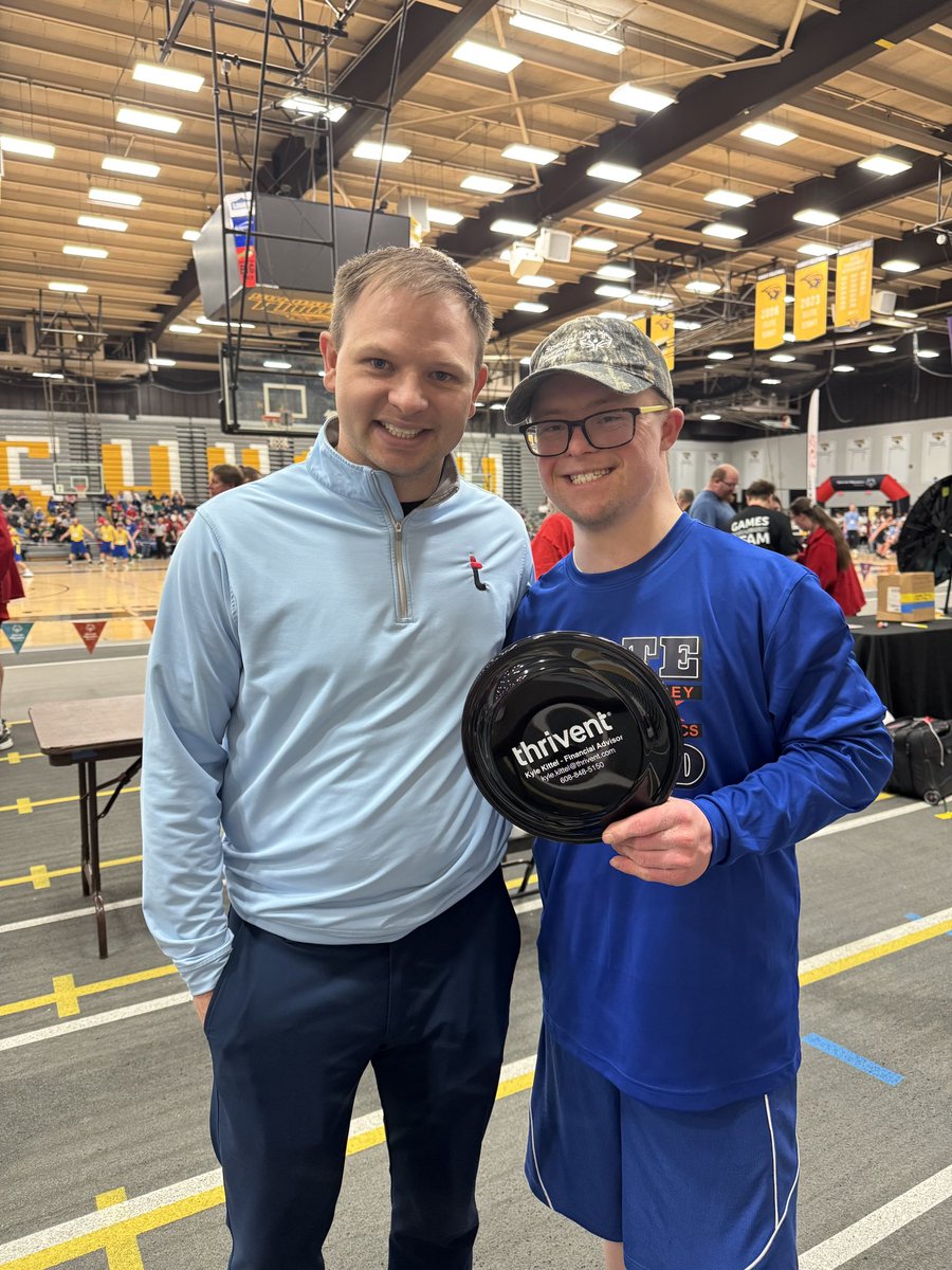 KyleKittel's tweet photo. Ryan’s team took 1st Place at Special Olympics State Basketball!

I also had a Thrivent booth there to help athletes understand prices and to talk with their families about taking my passion for serving people with disabilities into my business as a financial advisor. https://t.co/C7LIug5x9c