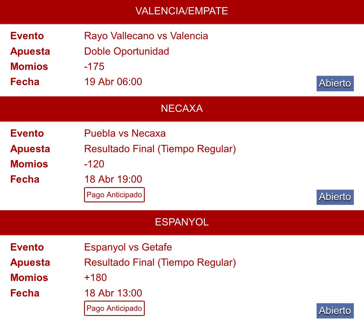 Vamos hoy con esta !!! 🤑🤑🤑<a href="/calientesports/">Caliente Sports</a> #apuestasdeportivas