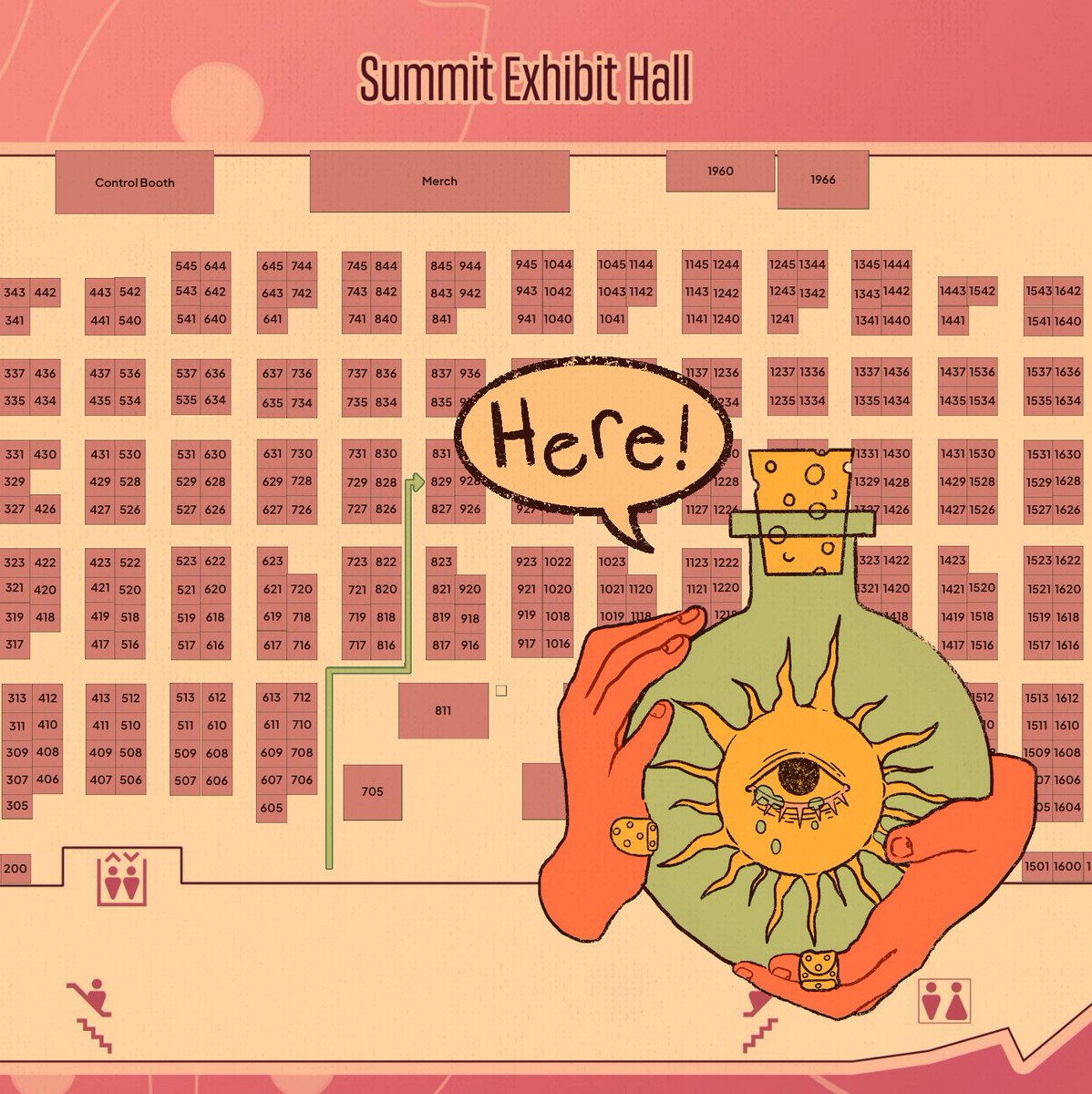 I'm at Sakuracon!! It's day one and you should come say howdy to me in the Summit Hall at Booth 829~!