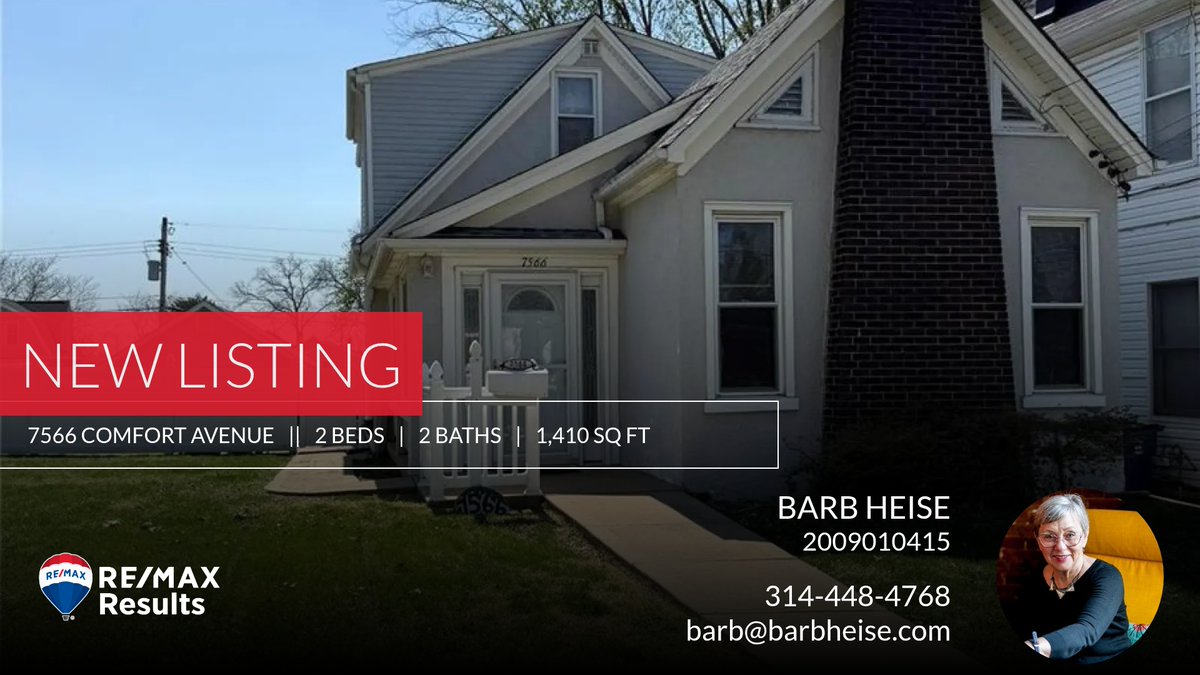 AtHomeInSTL's tweet image. 📍 New Listing 📍 Take a look at this fantastic new property that just hit the market located at 7566 Comfort Avenue in Maplewood. Reach out here or at 314-448-4768 for more information!

Listed by Cherie Wandersee homeforsale.at/7566_COMFORT_A…