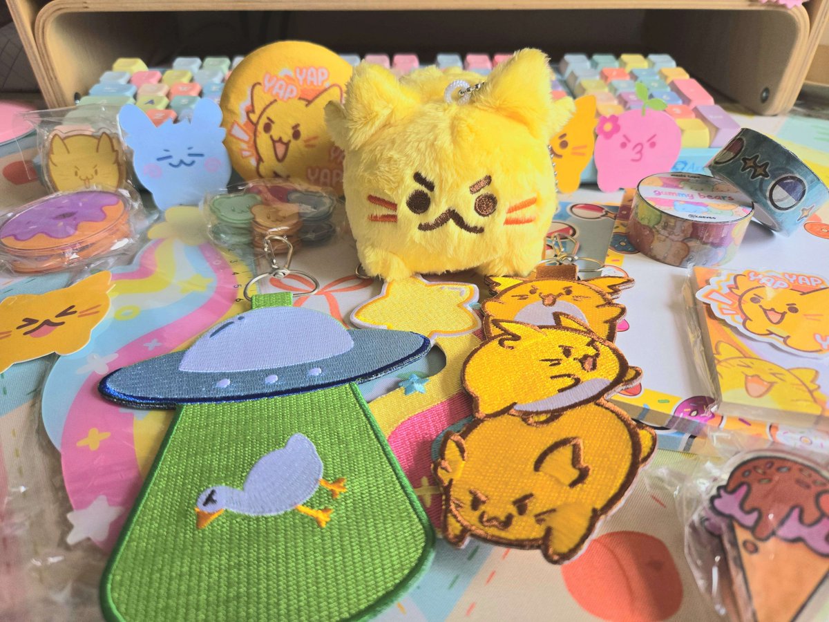 <a href="/KaeVeo/">KaeVeo⚡️🔪</a> jokes aside thank you so much again for all the beautiful merch 🥺🤲💕💕💕💕 i will treasure them forever!!