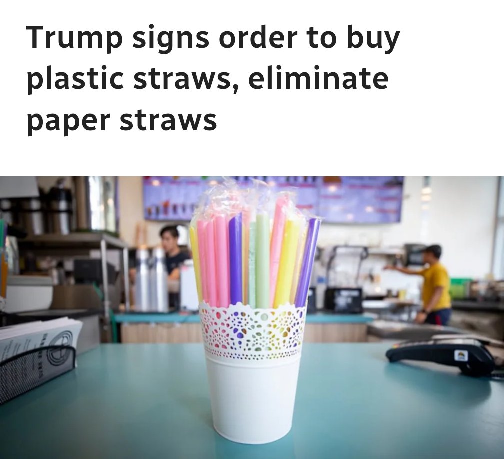Conservatives: Poilievre isn't like Trump. 

Poilievre: I will enact legislation to bring back plastic straws. 

Trump: