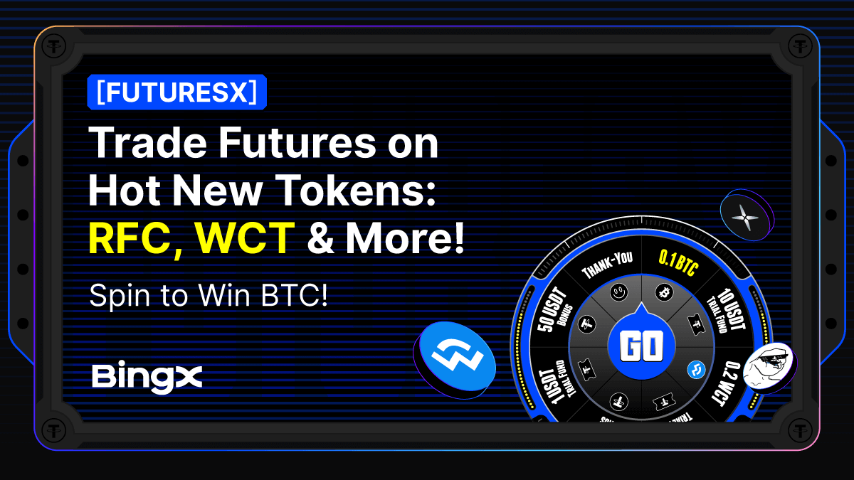Spin the wheel, stack the bag 🎡

Trade hot futures like $RFC &amp; $WCT, then spin for your shot at $BTC.

Join Now: bit.ly/3RpbBsz