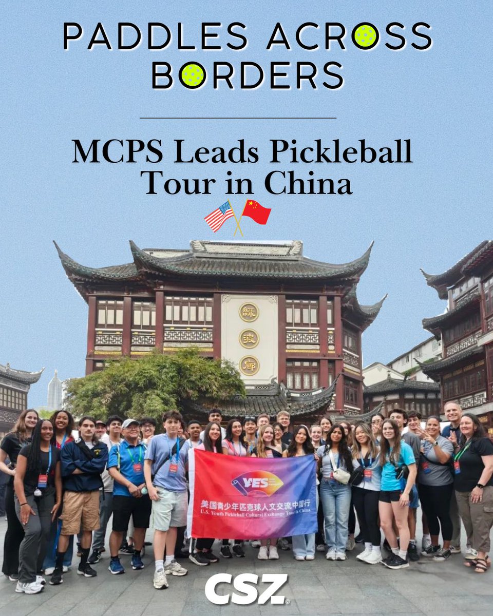 MCPS students are building global bonds in China through pickleball — blending sport, culture, and connection. 🇺🇸🇨🇳#MCPSAbroad 

READ MORE ➡️ ow.ly/XvqU50VEasi