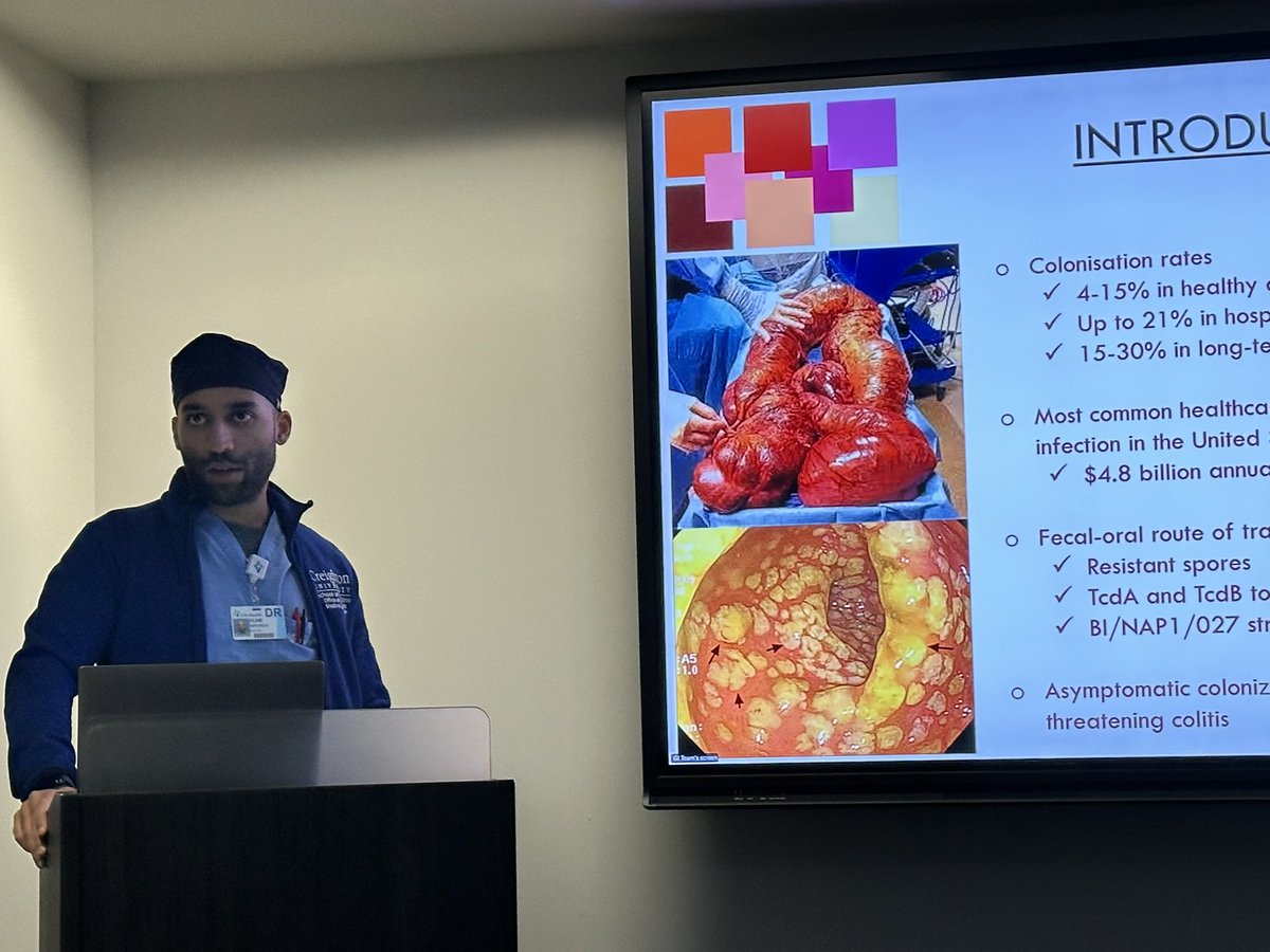 Clive Miranda, DO, MSc (@clivejmiranda) on Twitter photo 🔦 Busy consult months to see out the end of 1️⃣st year at <a href="/CreightonGI/">Creighton GI Fellowship</a> 😮💨
🗣️ But it’s always fun to take a breather and give a #GrandRounds talk on some of our research projects that are being presented and published far and wide 📖
Proud of all our collaborators 🫱🏻🫲🏾🔥 🔦 Busy consult months to see out the end of 1️⃣st year at <a href="/CreightonGI/">Creighton GI Fellowship</a> 😮💨
🗣️ But it’s always fun to take a breather and give a #GrandRounds talk on some of our research projects that are being presented and published far and wide 📖
Proud of all our collaborators 🫱🏻🫲🏾🔥
