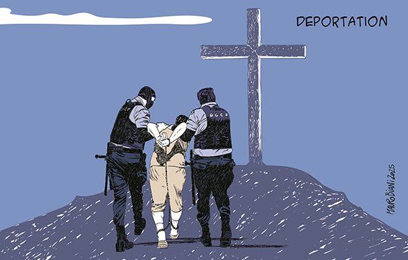 .<a href="/maurobiani/">Mauro Biani</a> 
<a href="/repubblica/">Repubblica</a> 19 Aprile