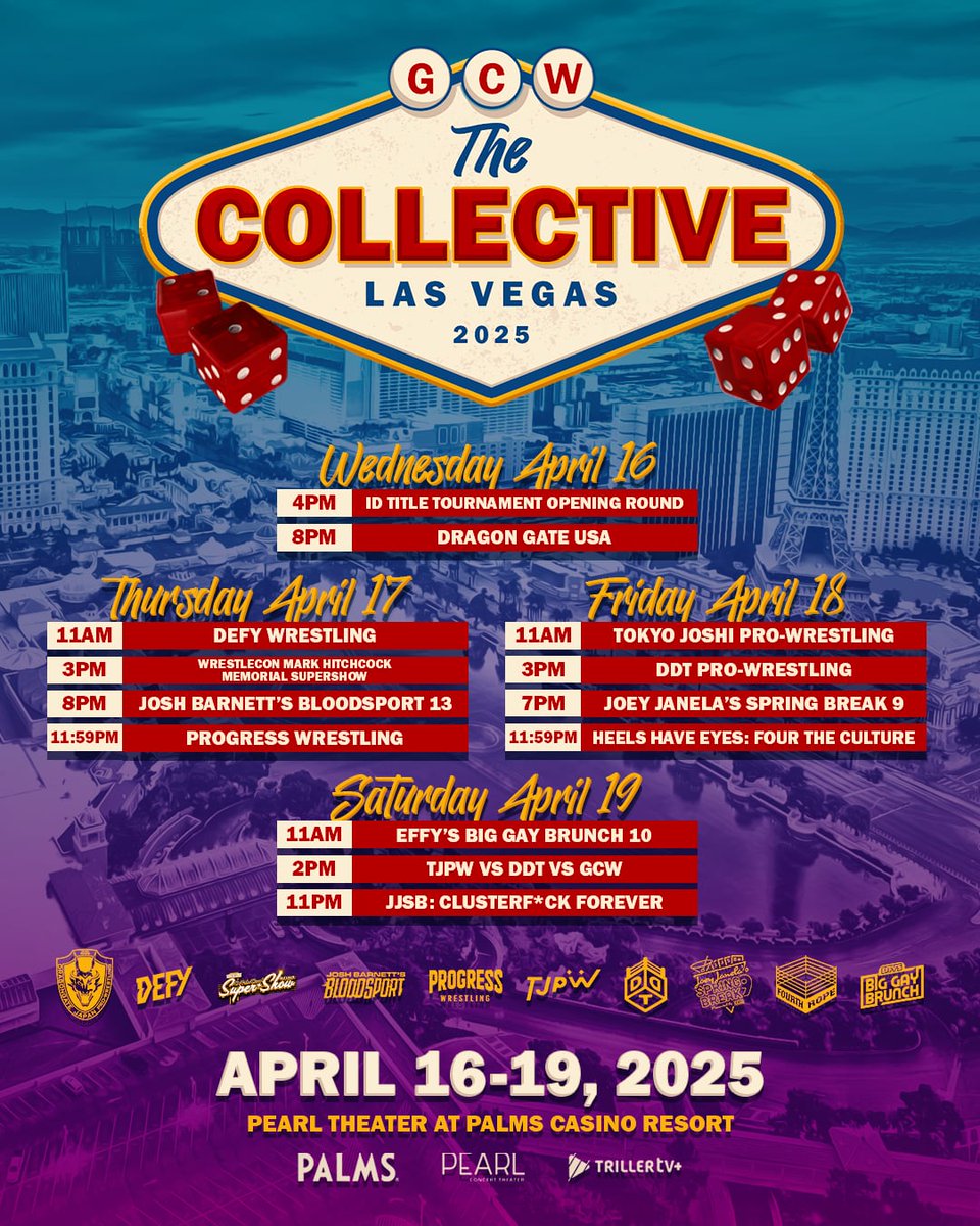 Day 3 of the Collective is underway in Las Vegas!

Join us LIVE right now on <a href="/Triller_TV/">TrillerTV</a> for #TJPWVegas at The Palms!