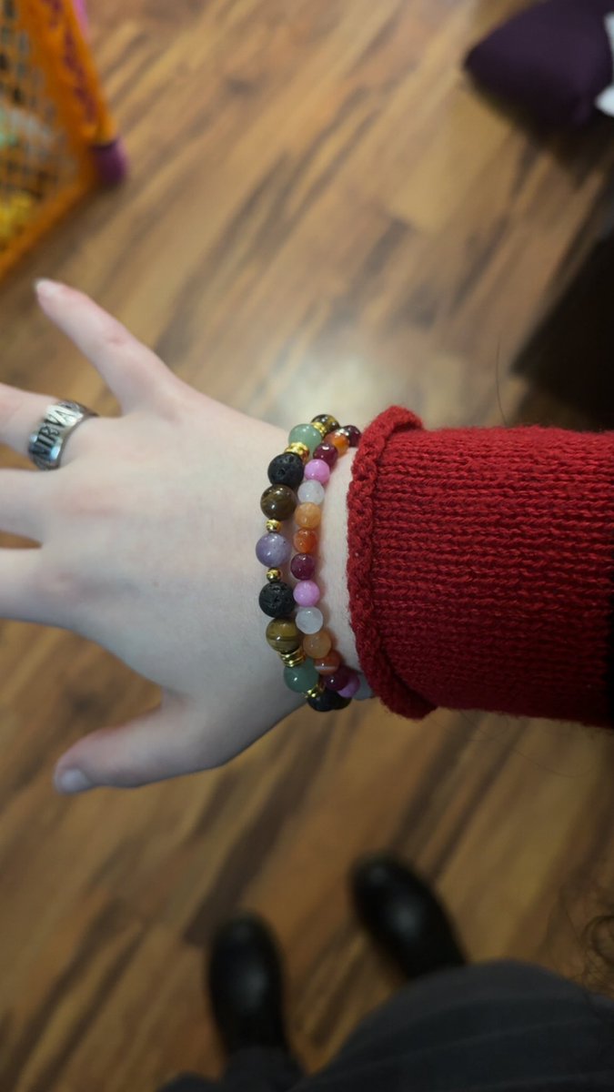 serotosinn's tweet image. job interview today and i got my sevika inspired bracelet as a good luck charm