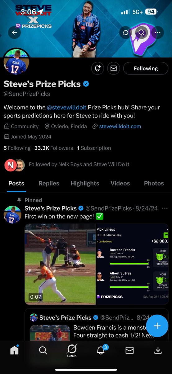 MarcDxniel's tweet photo. @stevewilldoit @SendPrizePicks Proof is in the pic, help cha boi https://t.co/U87pgzXANN