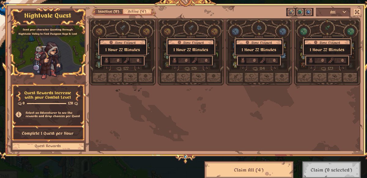 W_Machinist's tweet photo. 4th Day of Playing @DefiDungeons
🪙DEGEN and Bought 4 heroes LVL 120
🪙 Invested total of 1,200$ 
🪙 Doing Quests &amp; Dungeon daily
🪙 Total Earned 6,471 $GOLD

⏬Reduced in-game Marketplace fees by 25% Save 5% $GOLD purchasing Stats  by using my code below⏬

CODE: S0243032 https://t.co/SHJGsw0X4w