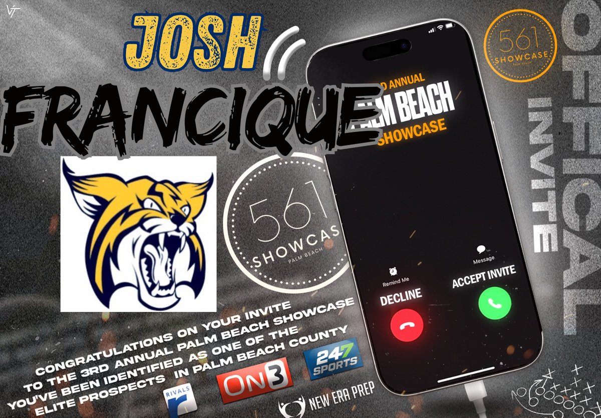 Josh francique (@1kjoshf) on Twitter photo I will be attending the 2025 (561) Palm Beach Showcase Camp. Looking forward to the competition. @coachgadjacobs @neweraprep I will be attending the 2025 (561) Palm Beach Showcase Camp. Looking forward to the competition. @coachgadjacobs @neweraprep