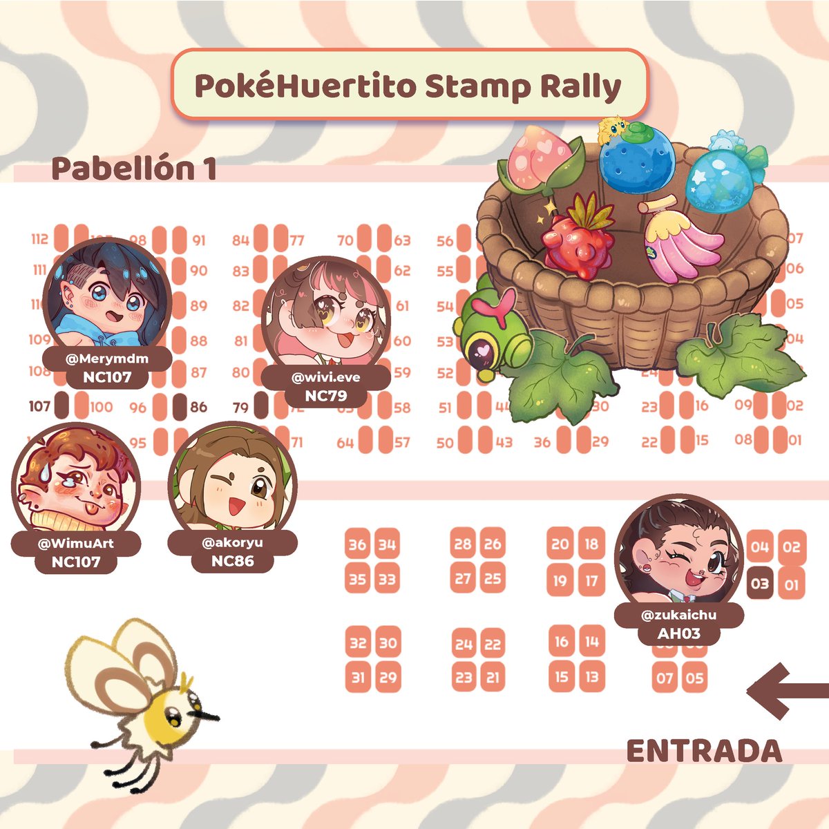 zukaichu's tweet photo. 🌳PokéHuertito Stamp Rally🌳
¡Podréis participar en él en el salón del manga de Alicante los días 26 y 27 de abril!
Más info en las imágenes!
#JWart #JWmapa https://t.co/iLhXYS3MFt