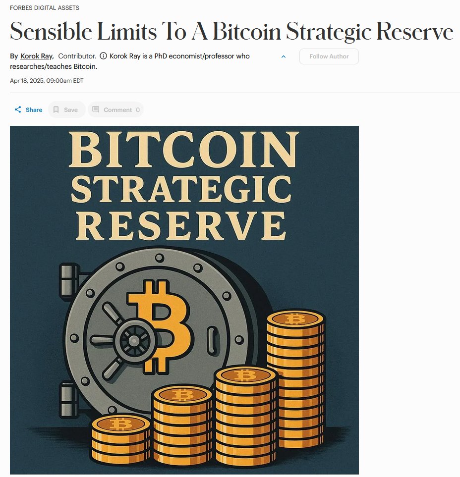 BitcoinNewsCom's tweet image. FORBES: "Converting existing assets like Fort Knox gold into bitcoin makes sense. It would be budget-neutral and an improvement since BTC does everything that gold can, but better" 👀