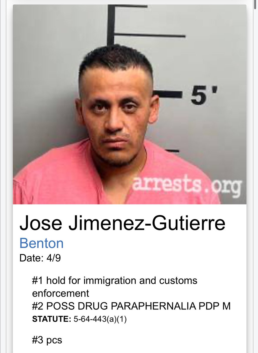 ArkanChainsaw's tweet photo. 🚨🚨🚨Two ped0philes, a child rap*st, and approximately 25 illegal aliens were arrested in Benton County, (Northwest Arkansas, NWA) over the last week with 5 of them on battery charges in Bentonville, Rogers, Fayetteville, etc.

How many children need to be abused, how many DWI collissions must occur, and how many immigrant women must be beaten before our local and State governments begin proactively enforcing immigration laws?

May God give us wisdom, peace, safety, and justice, and may He bless Arkansas. 🙏🏼🧵