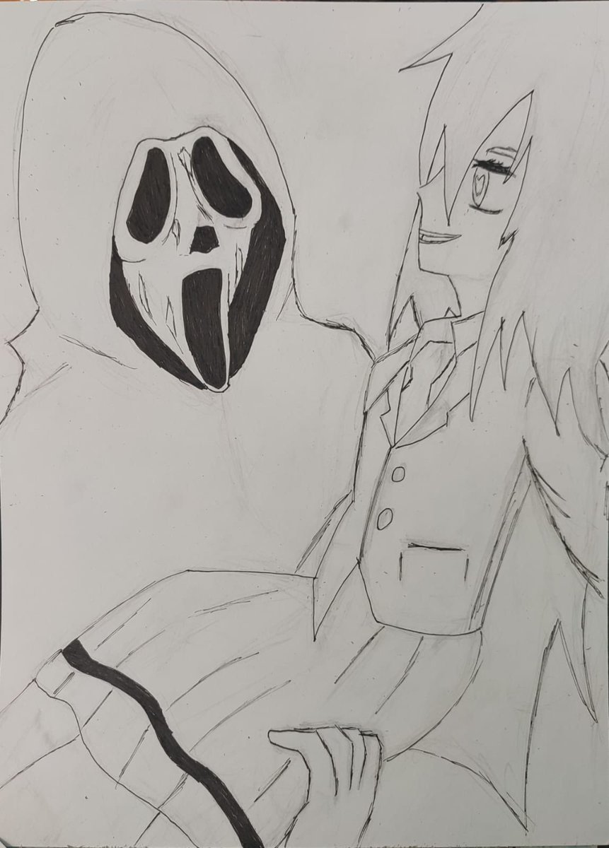 HumaneRodent's tweet photo. A long overdue Collab with @edgerunner2069 who did the original sketch!
#Watamote #TomokoKuroki #Ghostface #Scream #SlasherFucker #Collab https://t.co/Ik3opAIPts