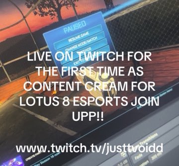 justtvoidd's tweet photo. LIVE FOR FIRST TIME AS CONTENT CREATOR FOR @Lotus8Esports 🔥 https://t.co/baW5EXZPGg