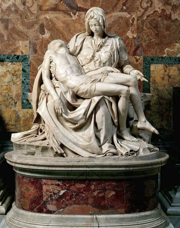 "Date al dolore la parola; 
il dolore che non parla, 
sussurra al cuore oppresso 
e gli dice di spezzarsi". 

- William Shakespeare -

Immagine: Scultura di Michelangelo Buonarroti - 
"La Pietà", 1497-1499