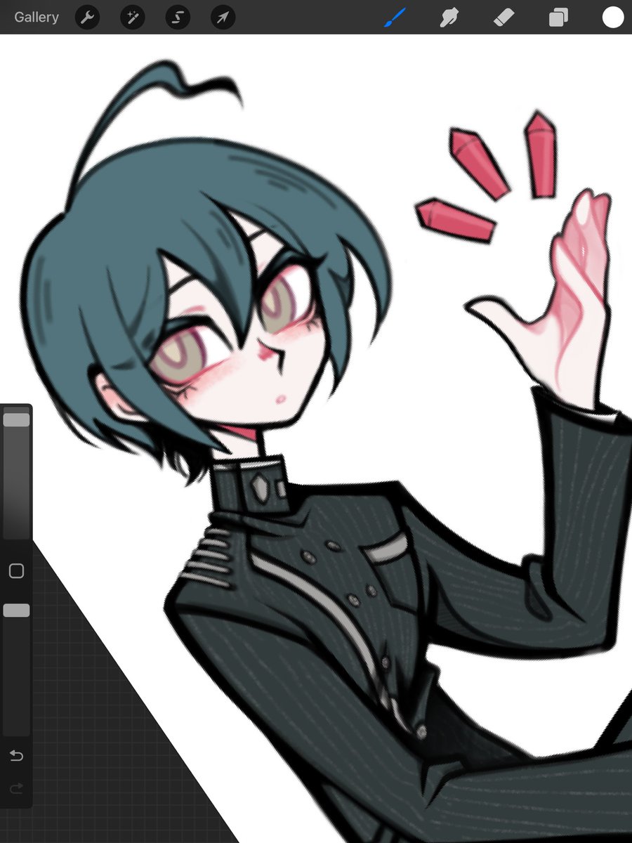 i want 2 draw saihara again n again until he matches the vision in my head