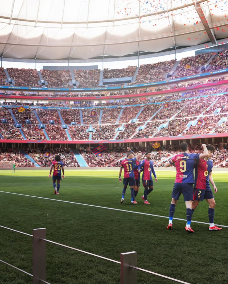 johnrodriguezhn's tweet photo. 🚨 Así será el nuevo Camp Nou 😍 del FC Barcelona. El club lo ha revelado mediante sus redes sociales. 😎
#fcbarcelona #LaLiga #españa #futbol #JohnRodriguez #foryoupage #viralpost2025 #fyp2025 https://t.co/Z4oEq1qhSl