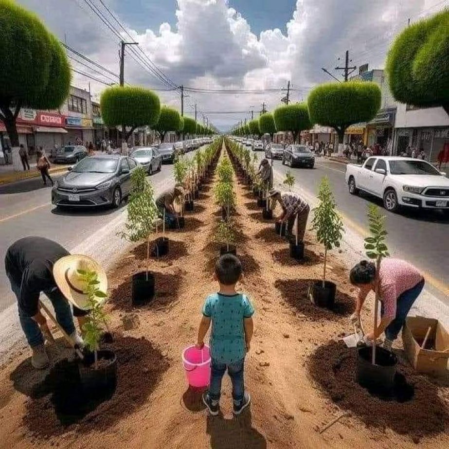 kvovor's tweet photo. Commençons par mettre des arbres sur nos terre-pleins … imposons des arbres dans les cours …. Créons des jardins …et abaissons ainsi la température de nos villes https://t.co/meiCDRBDyf