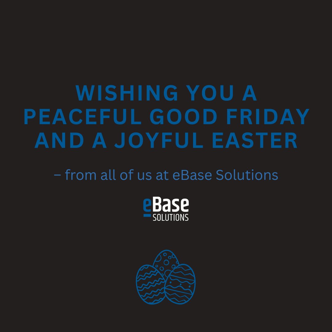 🌿 Wishing You a Meaningful Easter Weekend

As we pause for Good Friday and look ahead to Easter Sunday, we wish peace, reflection, and renewal to all observing.

#EasterWeekend #GoodFriday #eBaseSolutions