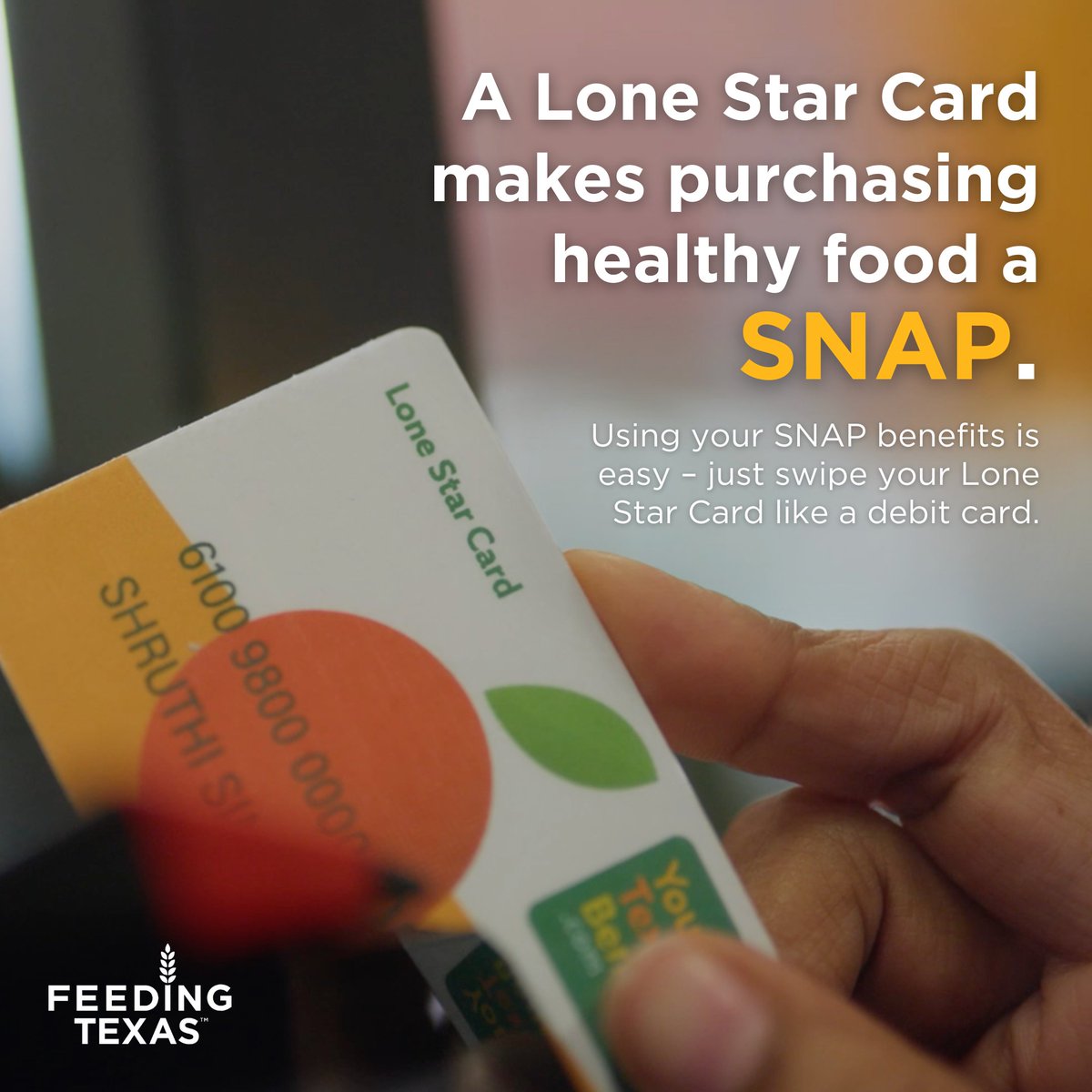 Grab what you need 🛒 and check out with ease using your Lone Star Card at any grocery or convenience store that accepts SNAP.

Learn more about SNAP here: bit.ly/hfbsnapnews