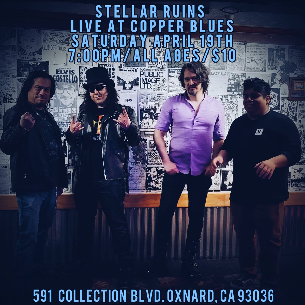 STELLAR RUINS (@stellarruins) on Twitter photo Playing an all ages 7:00pm show tomorrow <a href="/CopperBluesOx/">Copper Blues Oxnard</a> over at The Collection in Oxnard! $10 tix are available at the link below π€
#livemusic
ticketweb.com/event/stellar-β¦ Playing an all ages 7:00pm show tomorrow <a href="/CopperBluesOx/">Copper Blues Oxnard</a> over at The Collection in Oxnard! $10 tix are available at the link below π€
#livemusic
ticketweb.com/event/stellar-β¦