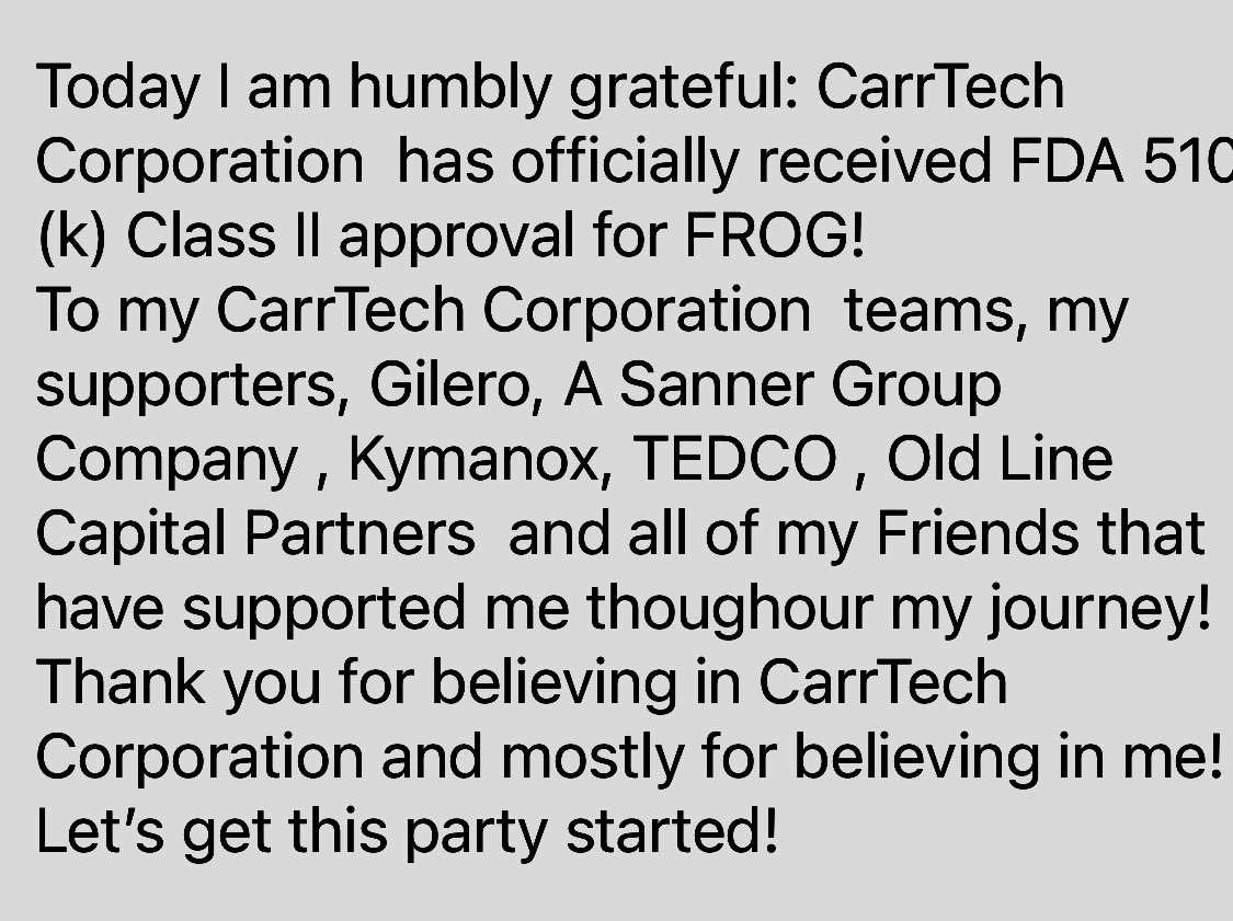CarrTech Corporation tweet media