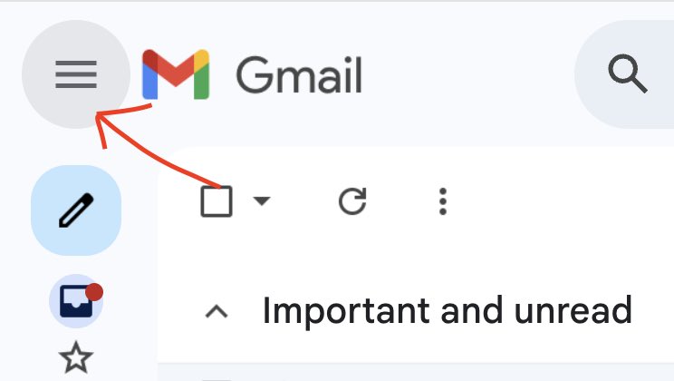 Been working on a 14-inch laptop this entire week on a business trip. 

This “hamburger” icon (three horizontal lines) to HIDE the left sidebar of Gmail is single-handedly responsible for a 5% boost to my productivity! 
Only discovered it when I accidentally clicked on it 🤣