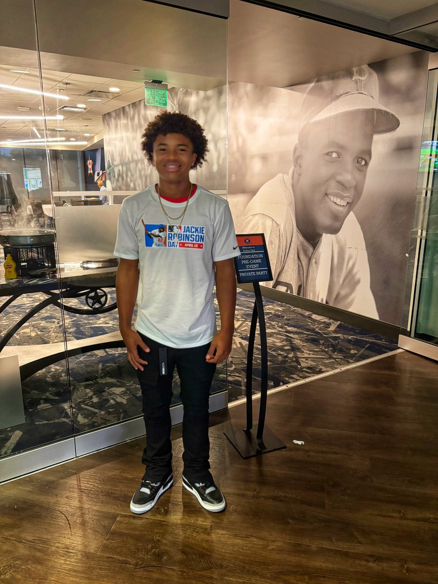 Richard Jones Jr (@richardajonesjr) on Twitter photo Big thank you to the <a href="/astros_ya/">Houston Astros Youth Academy</a> for the invitation to the Jackie Robinson Day 'Breaking Barriers' event. Honored to be part of a day that celebrates courage, legacy, and opportunity. #Jackie42 #BreakingBarriers #Astros
<a href="/astros_ya/">Houston Astros Youth Academy</a>
<a href="/_LSABaseball/">LSA Pioneer Baseball</a>
<a href="/WowFactorScout1/">WowFactor_Scouting</a>
<a href="/JKD_Athletics/">Jim Dolan</a> Big thank you to the <a href="/astros_ya/">Houston Astros Youth Academy</a> for the invitation to the Jackie Robinson Day 'Breaking Barriers' event. Honored to be part of a day that celebrates courage, legacy, and opportunity. #Jackie42 #BreakingBarriers #Astros
<a href="/astros_ya/">Houston Astros Youth Academy</a>
<a href="/_LSABaseball/">LSA Pioneer Baseball</a>
<a href="/WowFactorScout1/">WowFactor_Scouting</a>
<a href="/JKD_Athletics/">Jim Dolan</a>