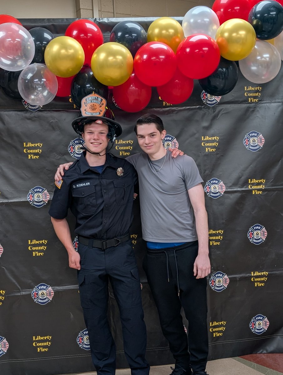 My little brother is officially a firefighter today