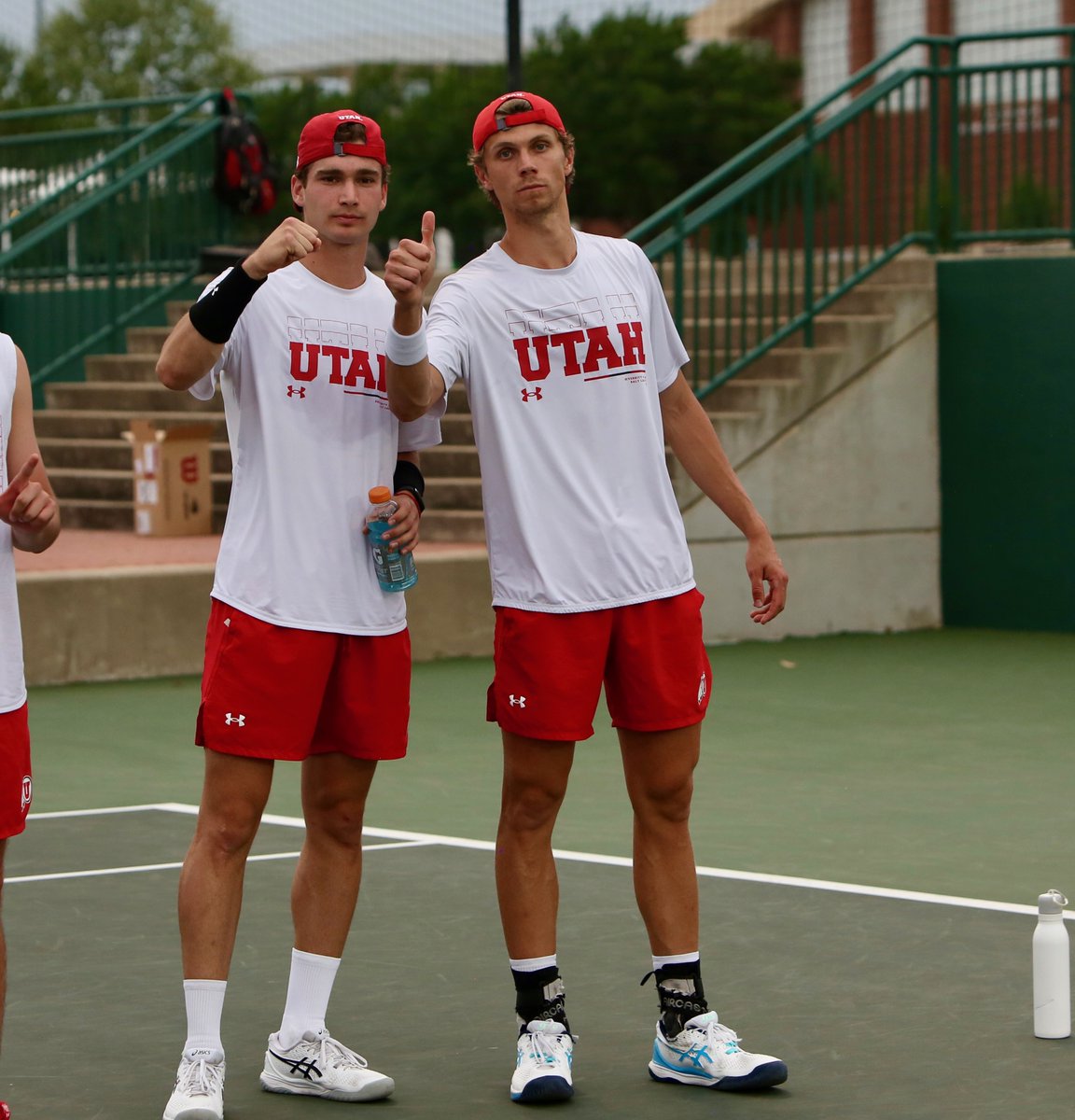 Reid Javis and Dante Teramo grab a 6-3 win on court one!!

#GoUtes