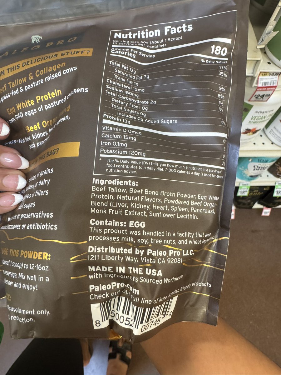nikkicarnivore's tweet photo. Would you guys eat this as an occasional add on ? For days when in a rush or during transition? https://t.co/T6L4AdNfn9