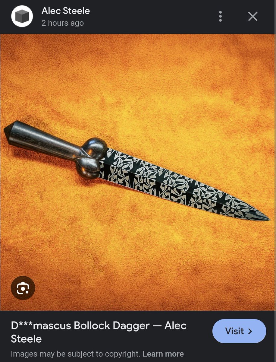 Raveenix's tweet photo. D club ceremonial dagger?? https://t.co/Tqh1bKF1iJ
