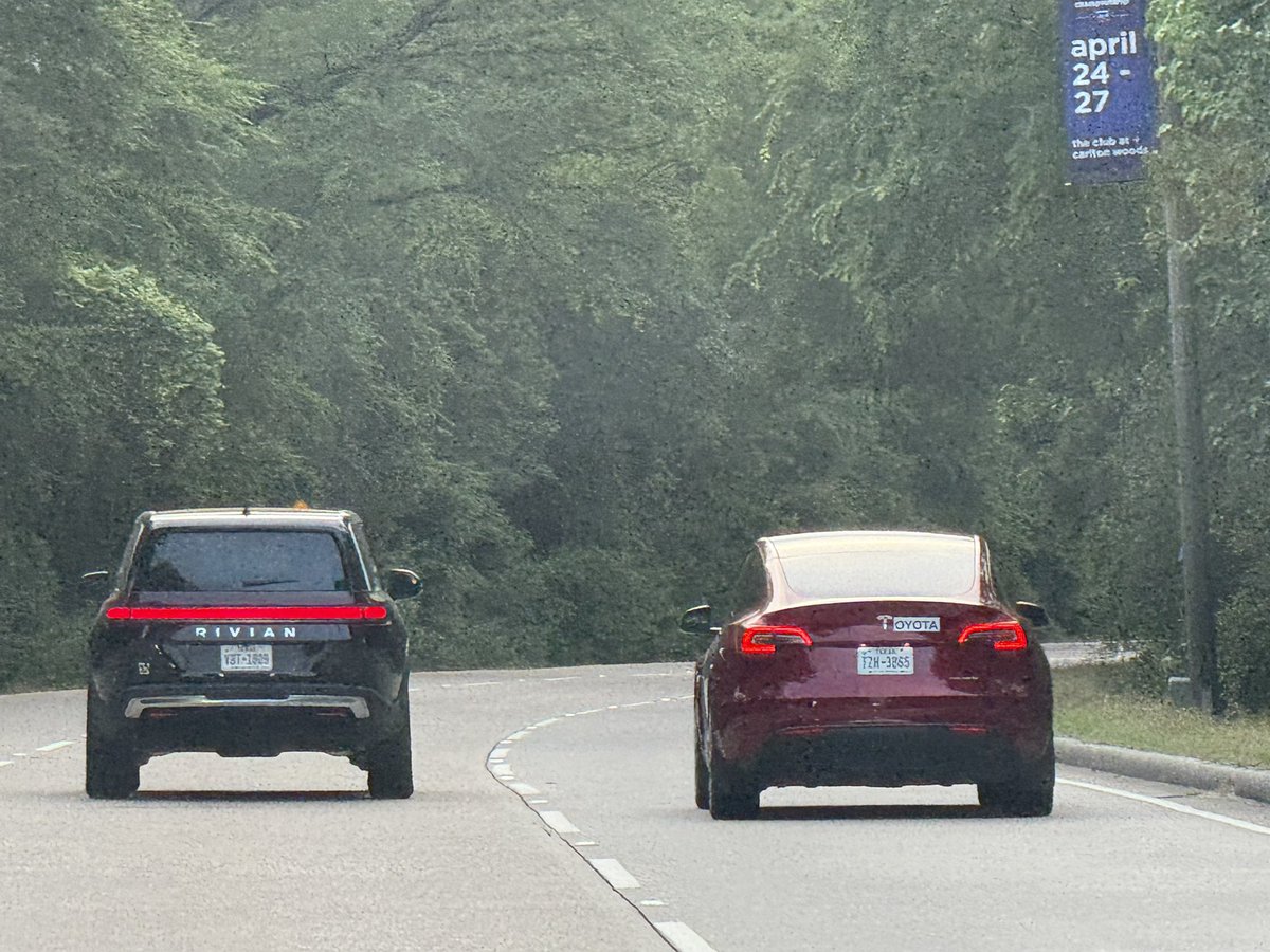 A <a href="/Rivian/">Rivian</a> and a <a href="/Toyota/">Toyota USA</a> 😂