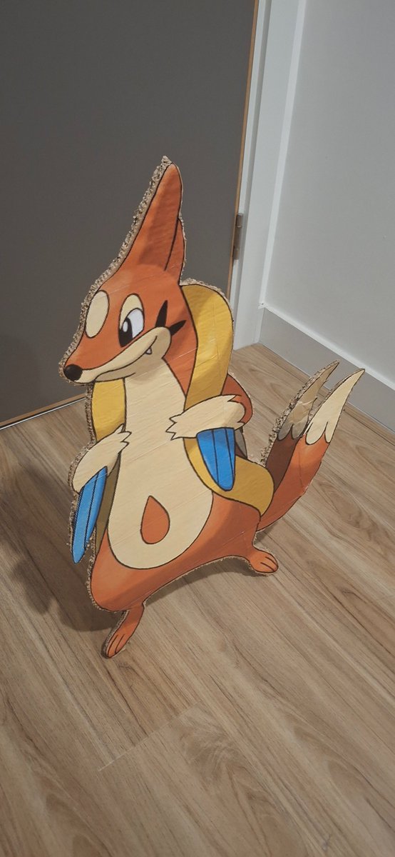 Pkfran2's tweet image. Happy Floatzel Day!!! (4/19)
To celebrate I made a carboard cutout of my favourite Pokémon.
#フローゼルの日 #フローゼル #floatzel #floatzelday