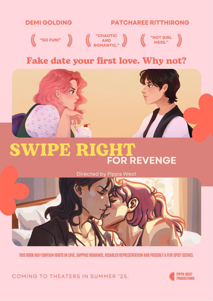 pippawestauthor's tweet photo. Fall in love. Get heartbroken. Years later, enact payback. Then walk away for good. 

One rule: Don't get fooled again by her devilish charms. How hard can it be?

🩷sapphic romance
🫶disabled rep
🔥spicy fun (soundproof office, anyone?)

#PosterPit #PosterPitQ #A #R https://t.co/5jvn6uAdmE