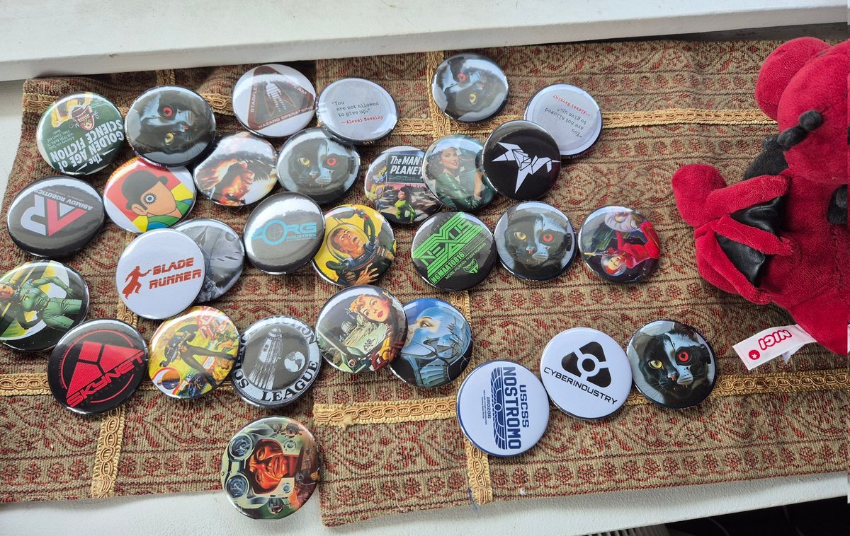 avspook's tweet photo. A few more badges completed #TomorrowToday #BurningMan2025
#CampShitAintRight
#CSAR https://t.co/CaV85eSxeD