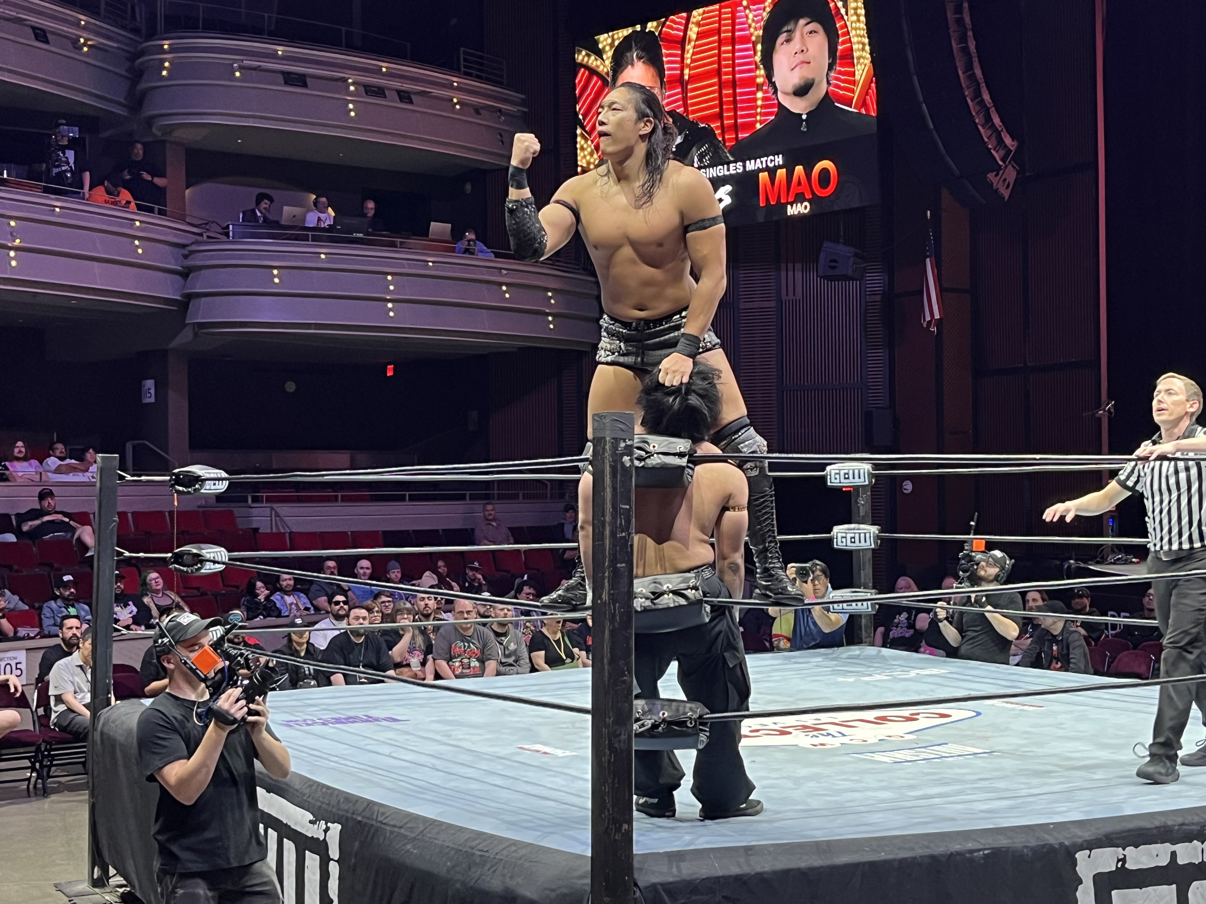 Dramatic DDT on X: "8. Konosuke Takeshita defeated MAO with the Raging Fire. #ddtpro #DDTLasvegas https://t.co/JLVTAo0fLI" / X