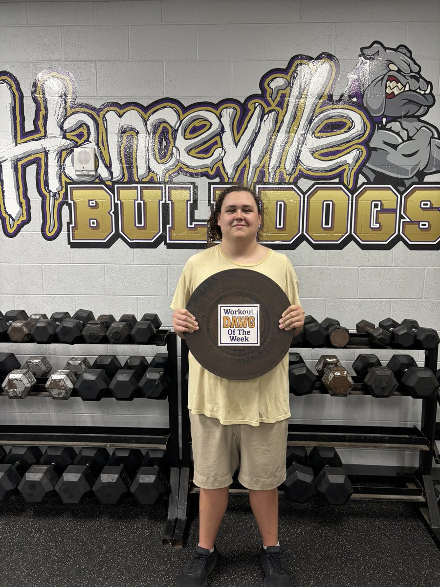 HHSBulldogsFB's tweet photo. Jacob Jordan is our Workout DAWG Of The Week! A newcomer that has been grinding in the weightroom! #TogetherWeAttack #GRIND https://t.co/6zMKZeEqul