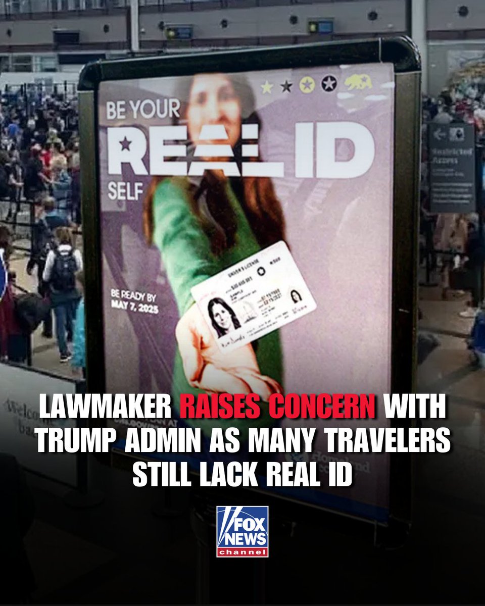 Fox News (@foxnews) on Twitter photo .<a href="/SenJackReed/">Senator Jack Reed</a> (D-RI) wants to know what happens to the nearly 1 in 5 Americans who don't have REAL ID if they're traveling when the new mandate goes into effect on May 7th. .<a href="/SenJackReed/">Senator Jack Reed</a> (D-RI) wants to know what happens to the nearly 1 in 5 Americans who don't have REAL ID if they're traveling when the new mandate goes into effect on May 7th.