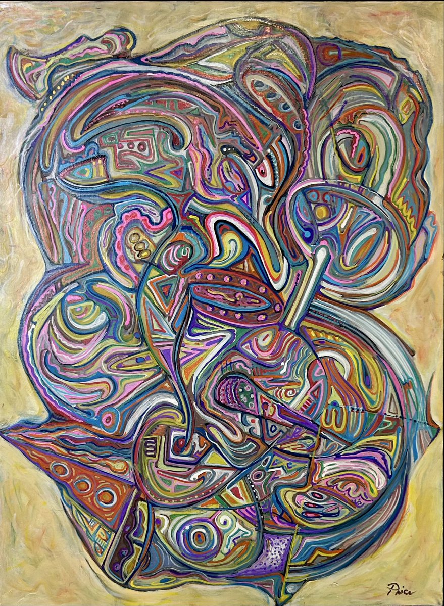 priceoddfellowG's tweet photo. “What a Night”
   Oil on Linen https://t.co/55YqRxGLdT