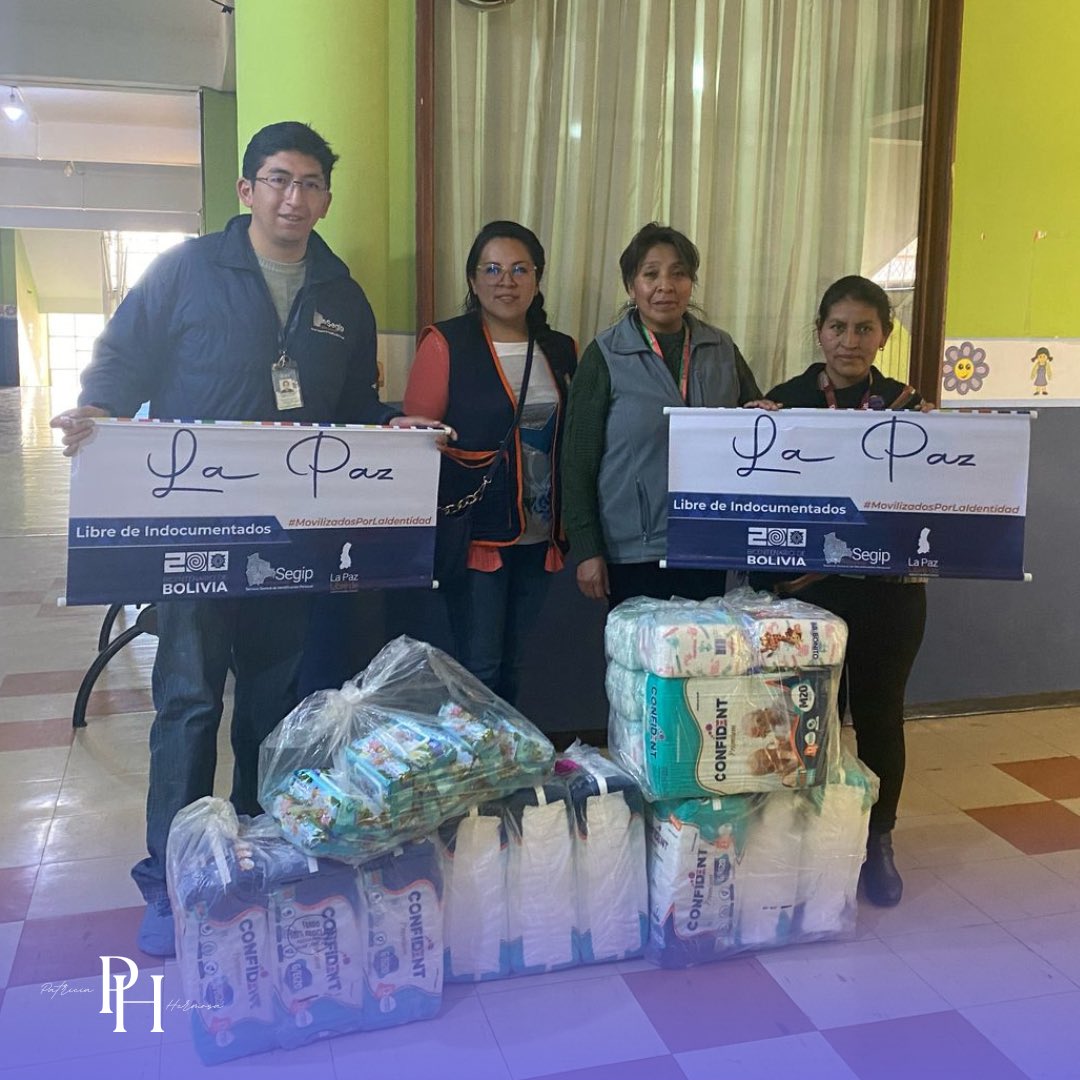 ¡Seguimos construyendo una #BoliviaLibreDeIndocumentados!

Desplegamos nuestras #BrigadasDelBicentenario en el Instituto de Adaptación Infantil (IDAI) en la ciudad de #LaPaz, donde cedulamos de manera gratuita gracias al D.S. 4655 promulgado por nuestro presidente <a href="/LuchoXBolivia/">Luis Alberto Arce Catacora (Lucho Arce)</a>