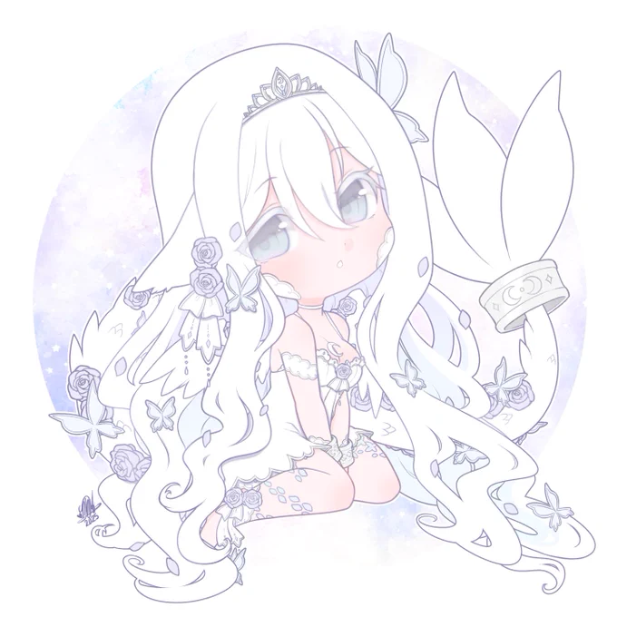 summoner , shall we take a rest here ?  spicemallow #aurorart 